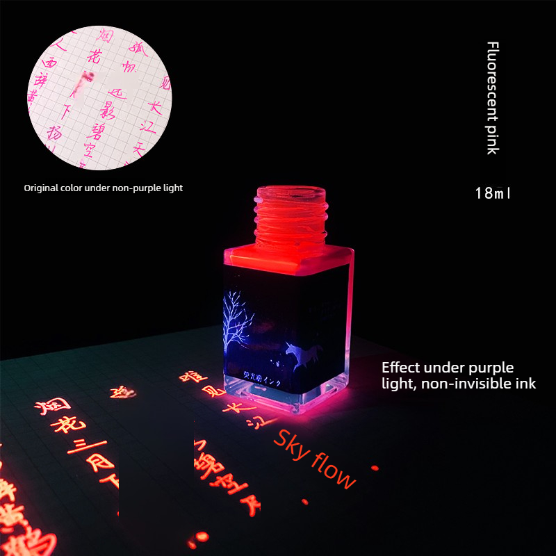 Fountain Pen Bottled Ink - JINCHEN 18ml Inchiostro Fluorescente Colorato per