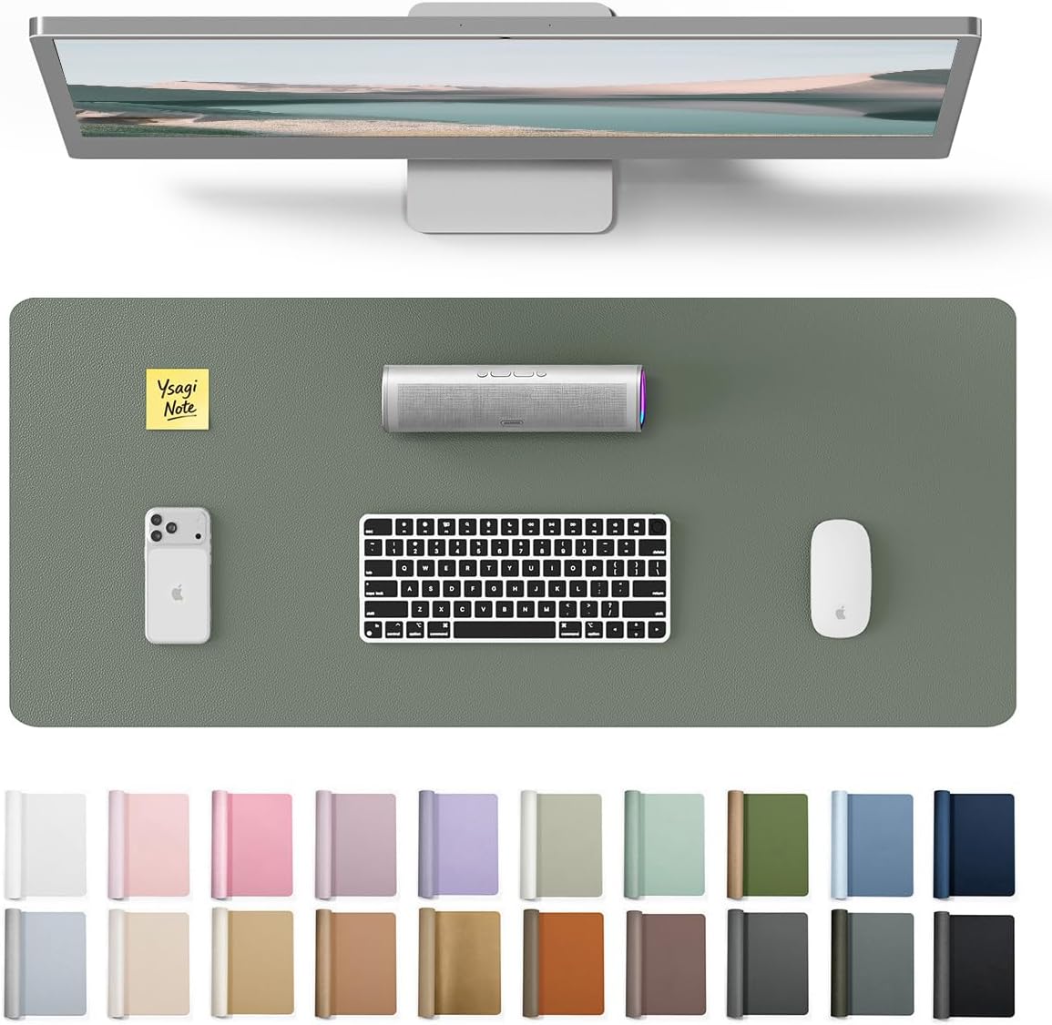 Leather Desk Pad - Tappetino Protettivo in Pelle per Scrivania,