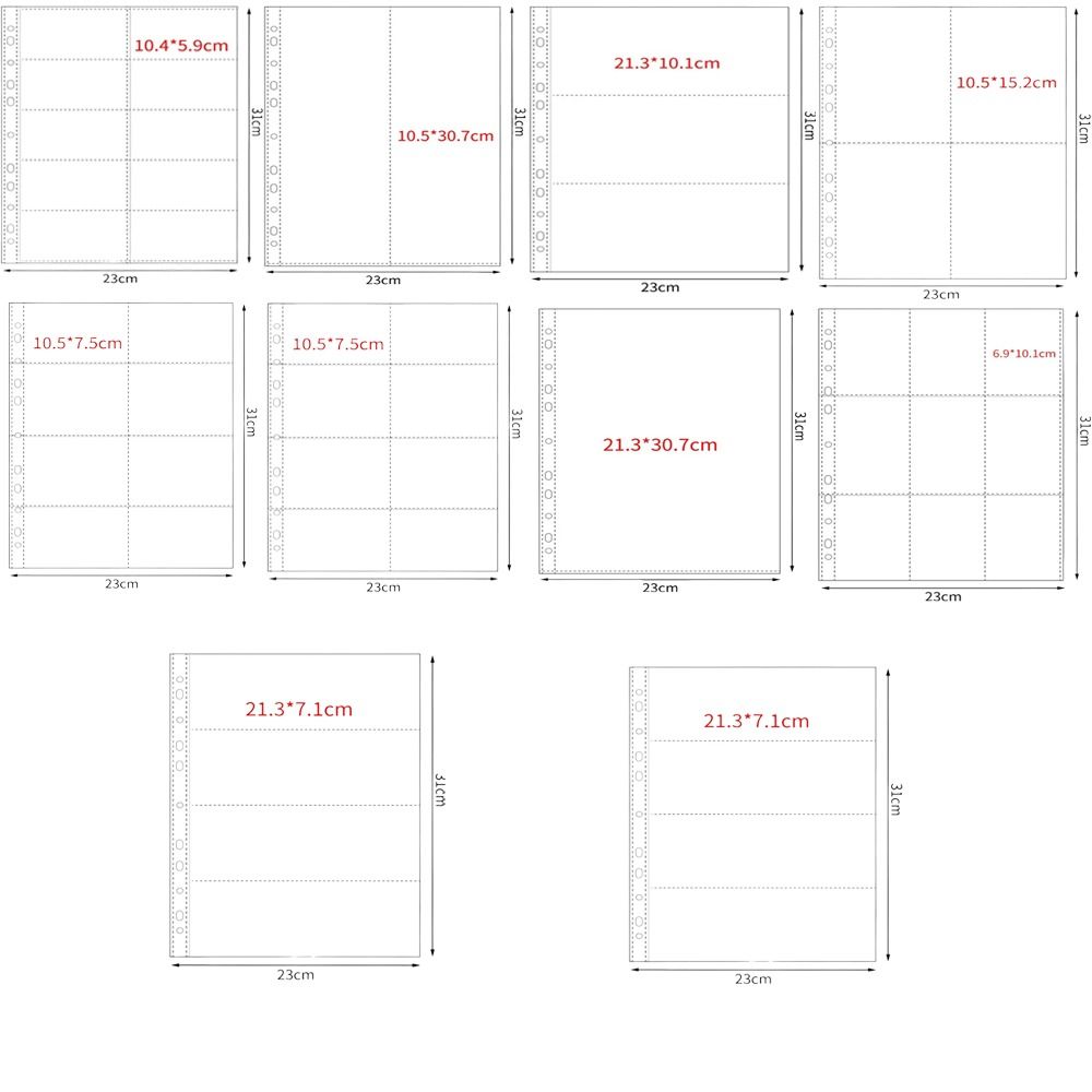 Card Index Box - 10 pz A4 Kpop Raccoglitore Fogli
