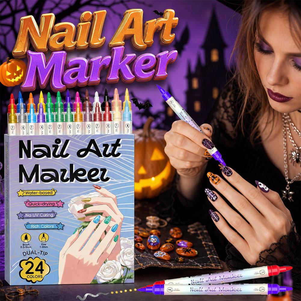 Correction Pen Fine - Pennarello per Nail Art a Doppia