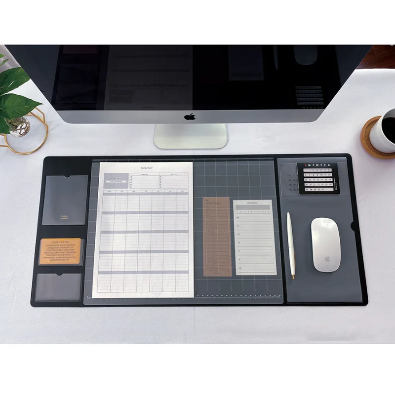 Leather Desk Pad - Tappetino per Mouse Portatile Grande, Impermeabile