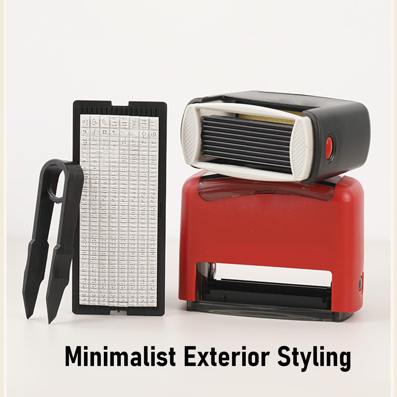 Rubber Date Stamp - Timbro Datario con Inchiostro Nero, Design