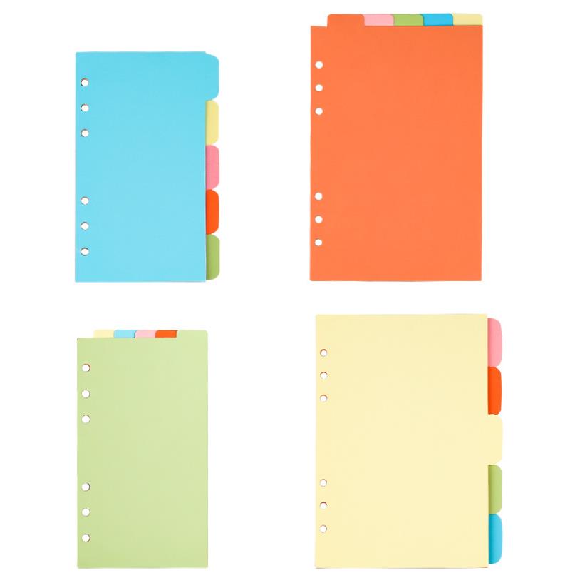 Tab Divider A4 - A5/A6/A7/B5/A4 Divisore di carta Indice Pagina