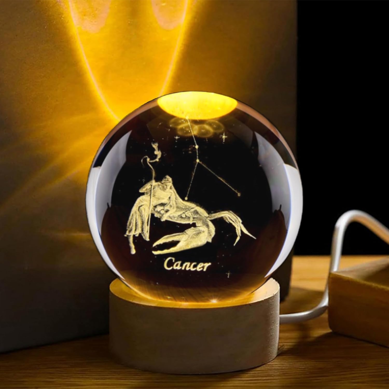 Paper Weight Crystal - Sfera di cristallo della costellazione del