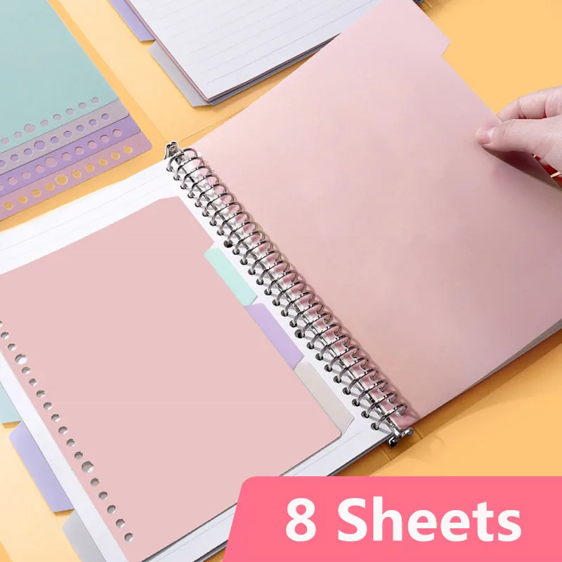 Tab Divider A4 - Divisori colorati per A5 Planner indice