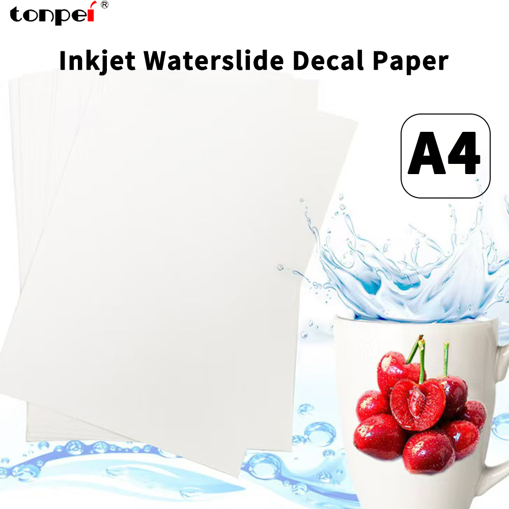 Ink Blotter Paper - 10/20 Lenzuola A4 Inkjet Waterslide Decal