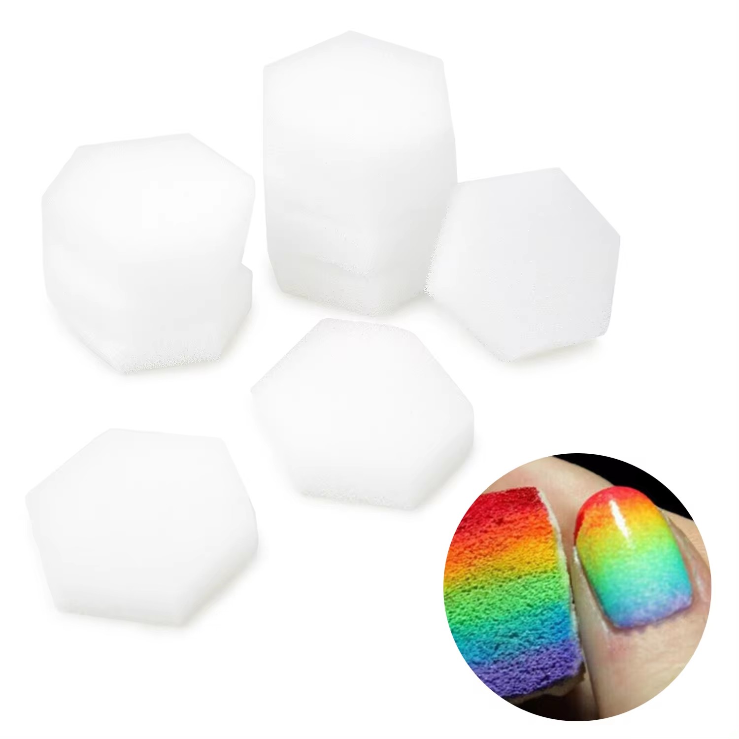 Gel Refill Pack - 80 spugne morbide esagonali, salviette per