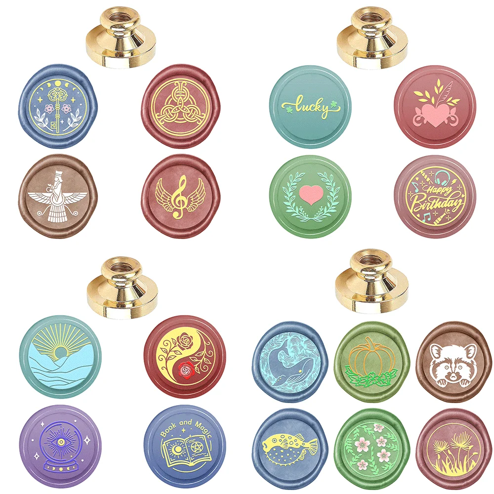 Wax Seal Stamp Set - Timbro con sigillo di cera con