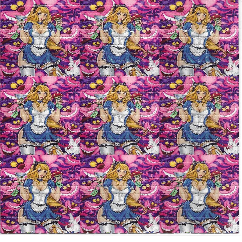 Ink Blotter Paper - Sexy Alice psichedelico LSD acido libero