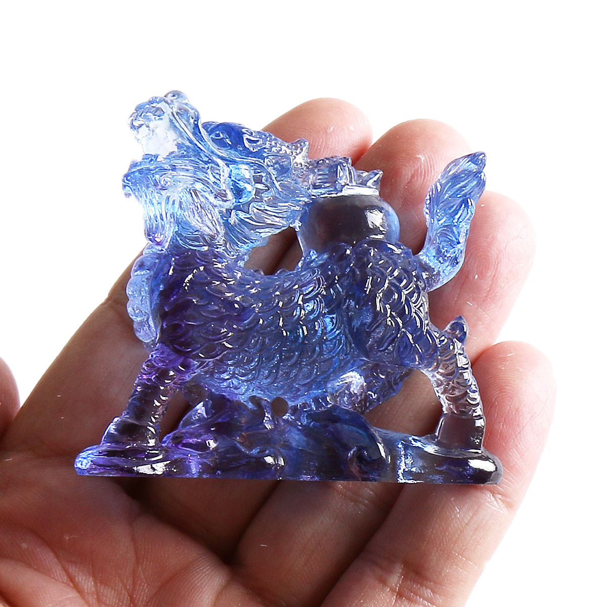 Paper Weight Crystal - Statua Chi Lin in Cristallo Liuli