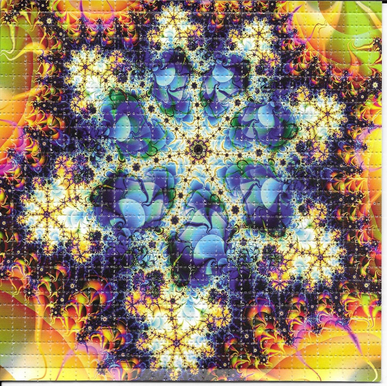 Ink Blotter Paper - Fractal Psichedelico LSD Acido Free Blotter
