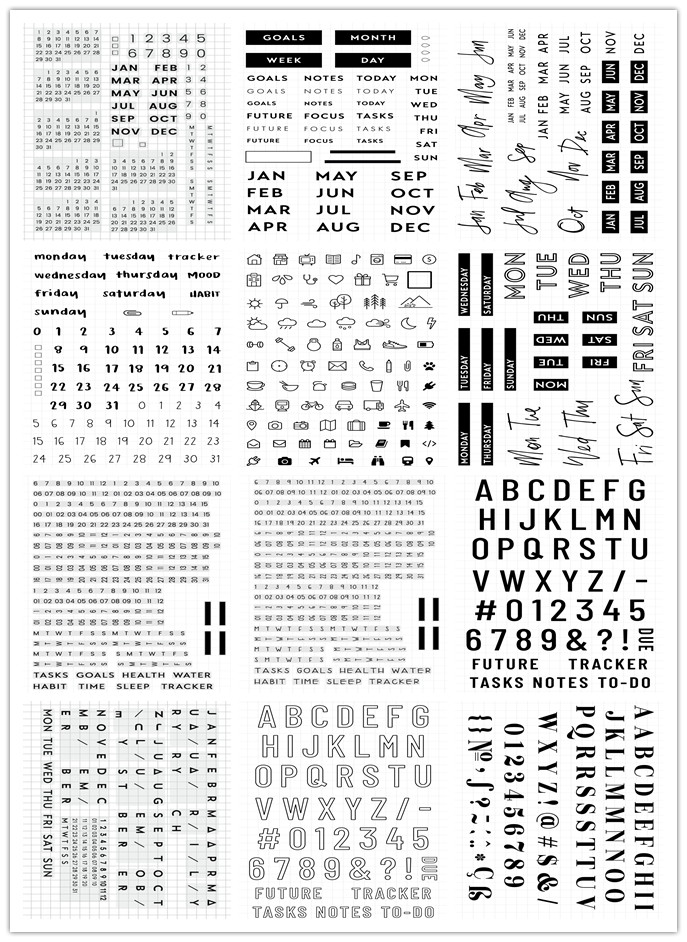 Rubber Date Stamp - Numero STAMPdate TRASPARENTE Scrapbook fai da
