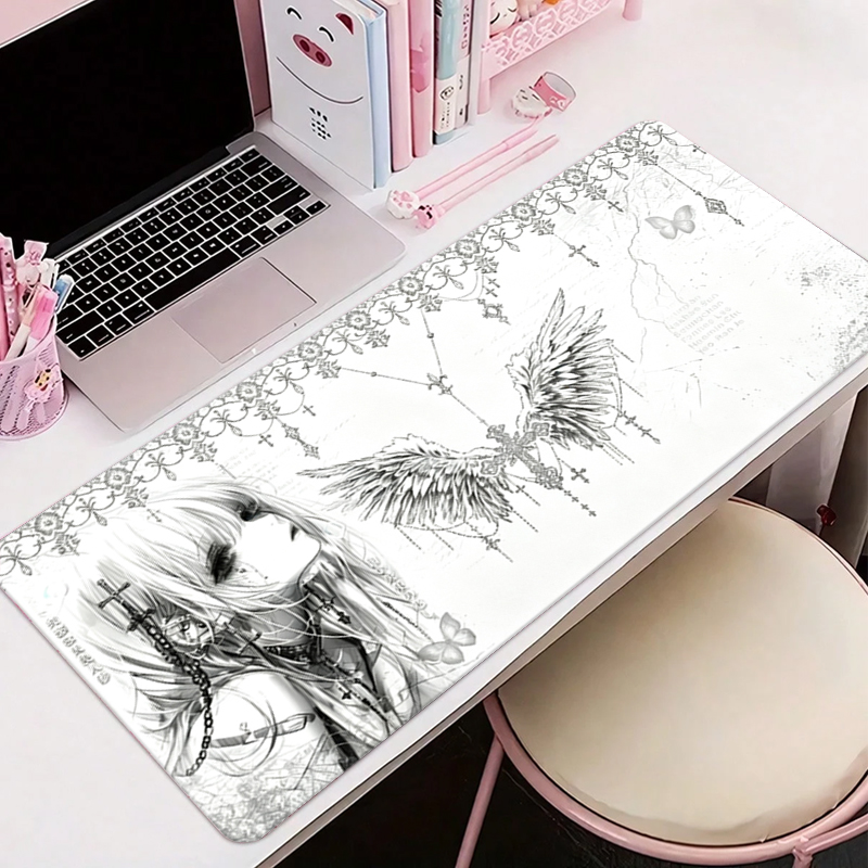 Leather Desk Pad - Tappetino per mouse in pelle, nero