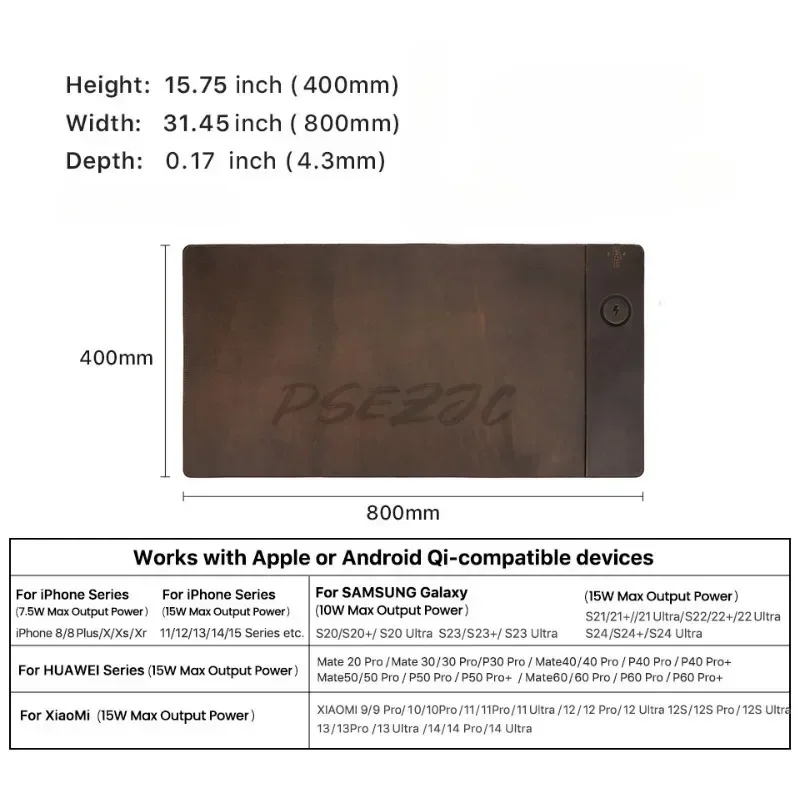 Tappetino per mouse vintage in - Leather Desk Pad recensione e prezzo