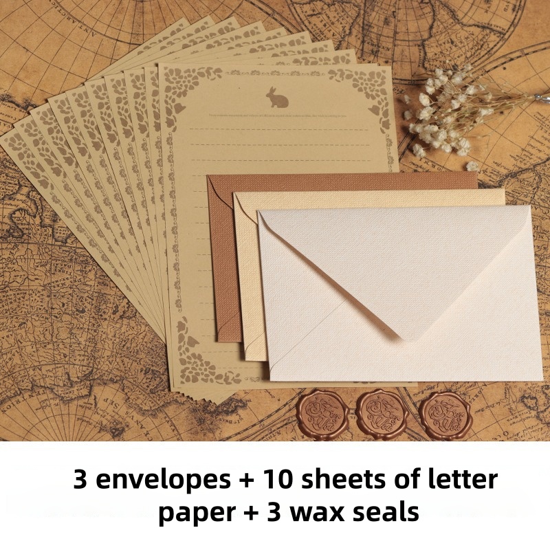 Set di 16 Buste Vintage in Lin - Wax Seal Stamp Set recensione e prezzo
