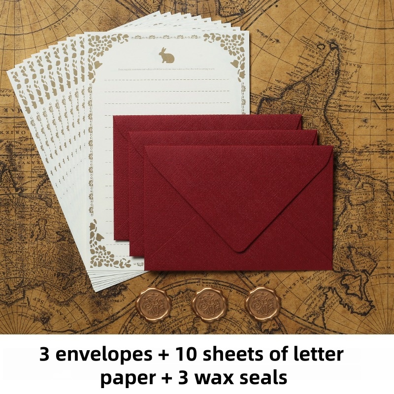 Set di 16 Buste Vintage in Lin - Wax Seal Stamp Set recensione e prezzo