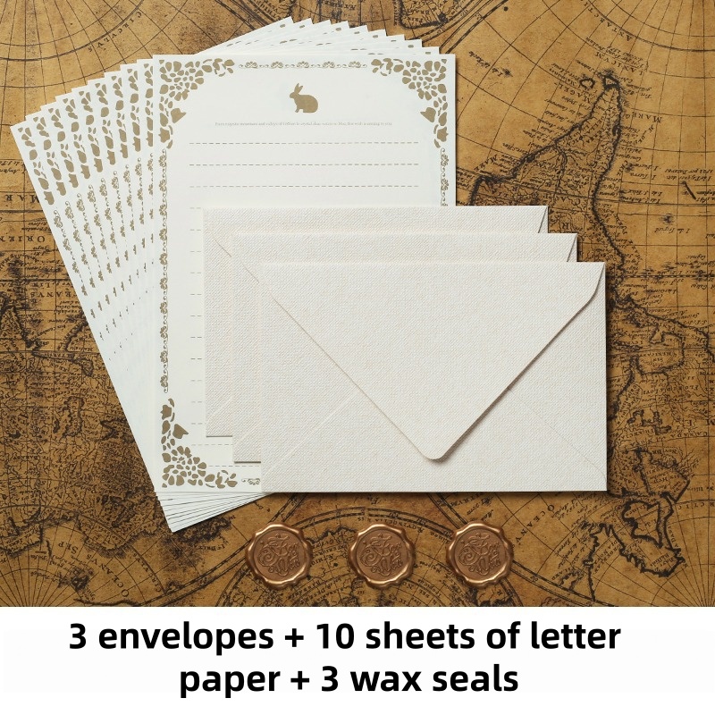 Set di 16 Buste Vintage in Lin - Wax Seal Stamp Set recensione e prezzo