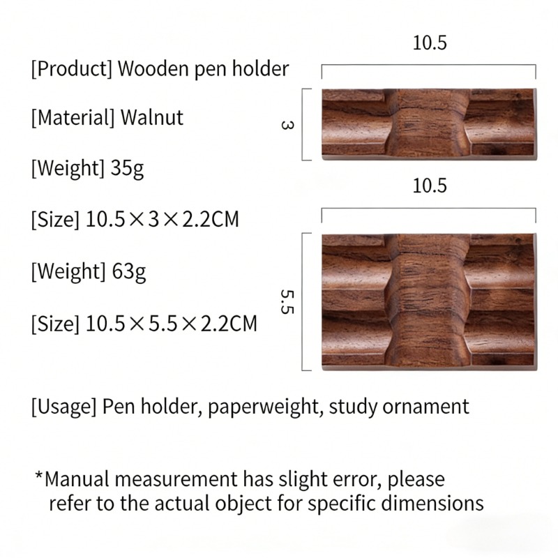Portapenne in Legno di Noce pe - Pen Rest Single recensione e prezzo