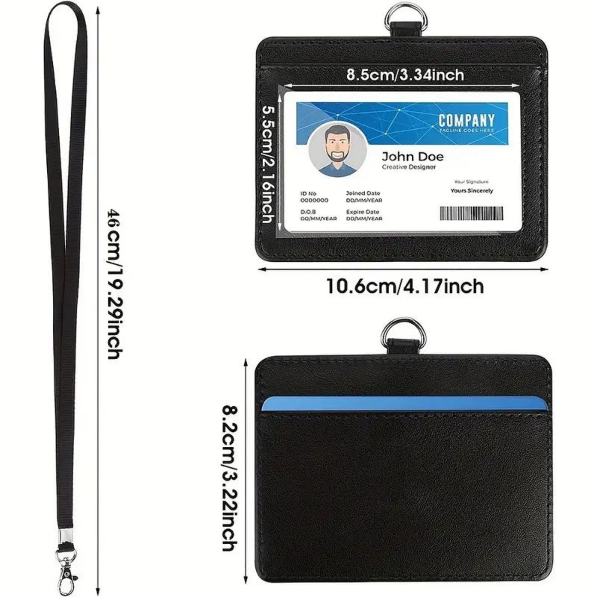 1 porta badge orizzontale con  - Index Card Holder recensione e prezzo