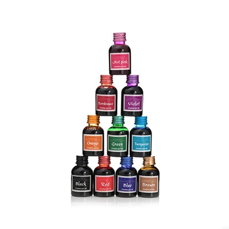 10 colori 1 bottiglia di inchi - Fountain Pen Bottled Ink recensione e prezzo