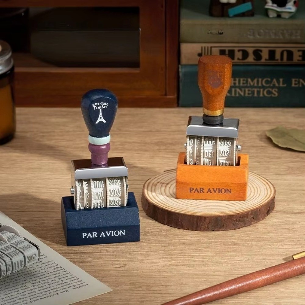 Rullo in legno retrò con data, - Rubber Date Stamp recensione e prezzo