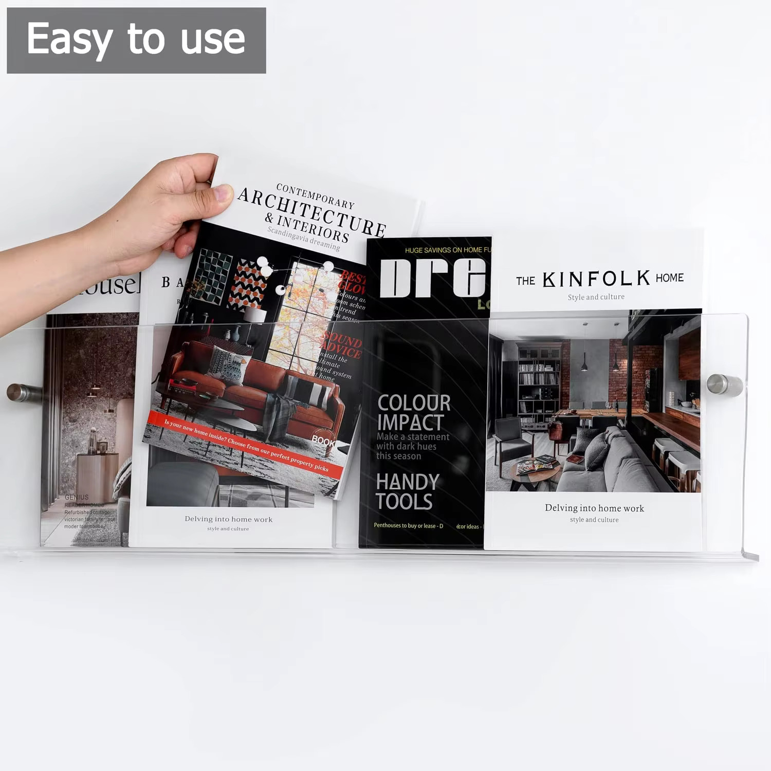 Portariviste in acrilico color - Magazine Holder Rack recensione e prezzo