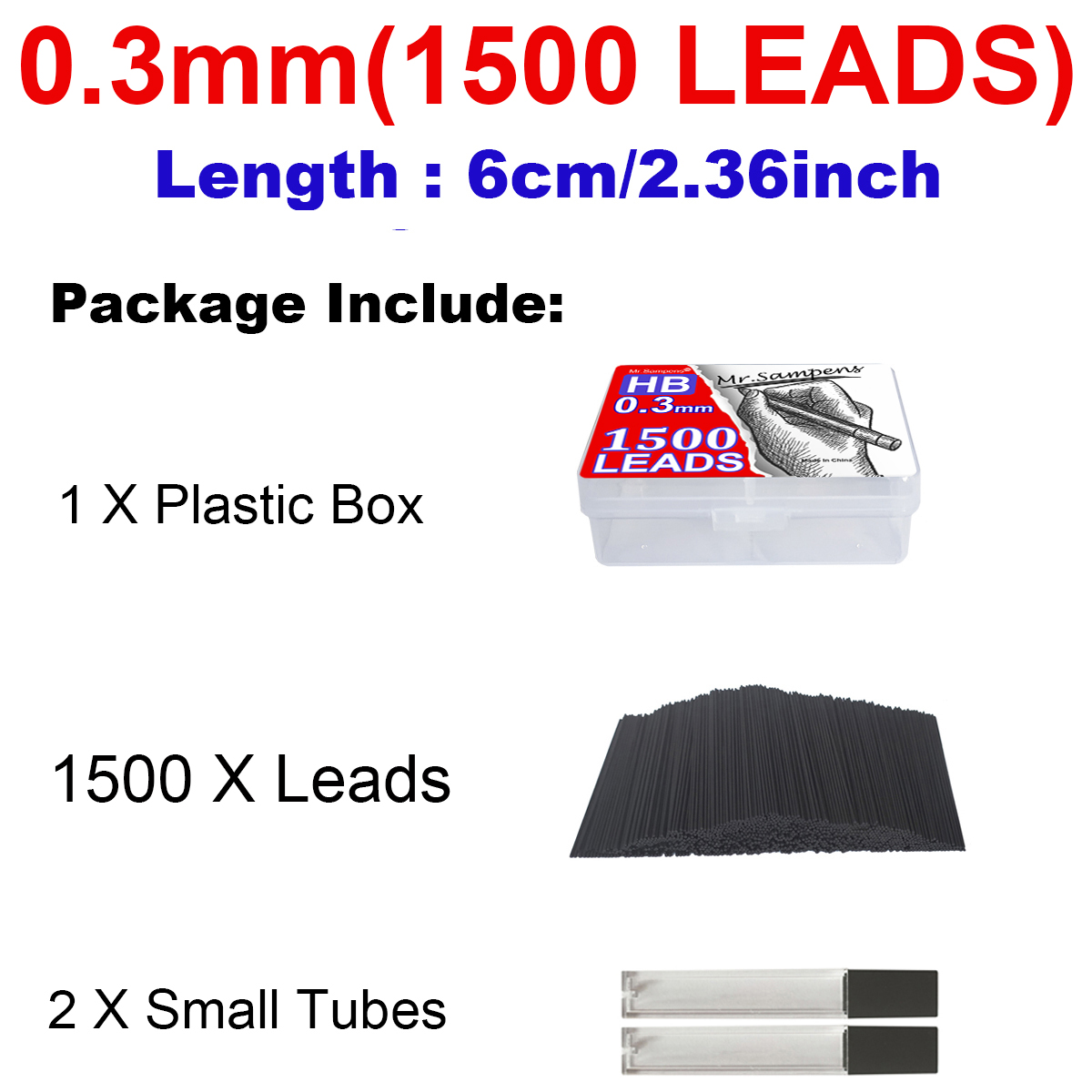 Confezione da 1500 mine per ma - Mechanical Pencil 0.3 recensione e prezzo