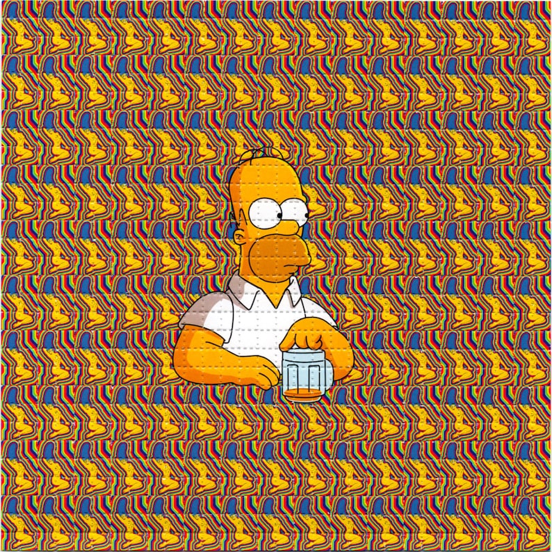 Naked Marge Psychedelic LSD/Sa - Ink Blotter Paper recensione e prezzo
