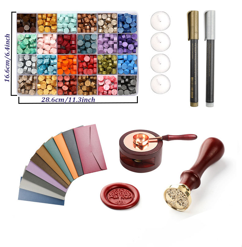 Set di 20 Sigilli in Cera con  - Wax Seal Stamp Set recensione e prezzo