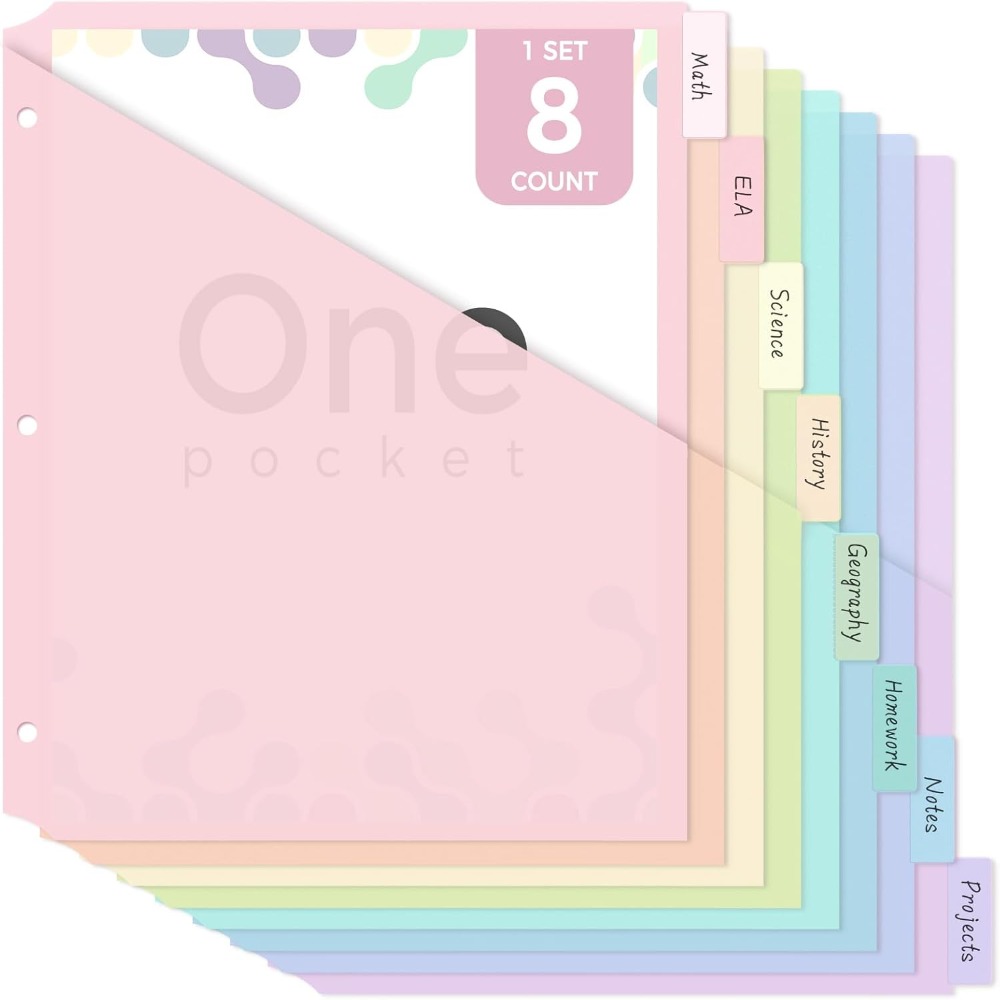 8 divisori per raccoglitori A4 - Tab Divider A4 recensione e prezzo